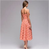 Elegant Knee Length A-line Dress 2018 Vintage printing Dress - TravelStyle