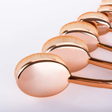 Rose Gold Oval Makeup Brushes Set Flawless Application